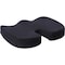 Lorell Butterfly-Shaped Seat Cushion, 17.5" x 15.5", Black LLR18307 - alternate 1